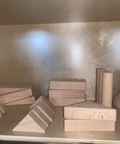 KidKraft 60-Piece Wooden Cutout Shapes Block Building Architectural Set - Natural 43 71D0bY2jTeL