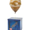 CampLiner Large Loot Drop Box W/One Matching Yellow Balloon - Gamer Birthday Party Supplies - Goes with Merch, Pickaxes - Decor Gift Accessory (14” x 14” x 14”) Cardboard Box W/ Balloon