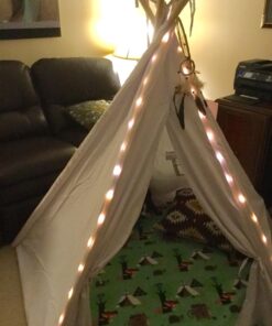 6' Giant Teepee Play House of Pine Wood with Carry Case by Trademark Innovations (White) 58 71D1M4ulCbL