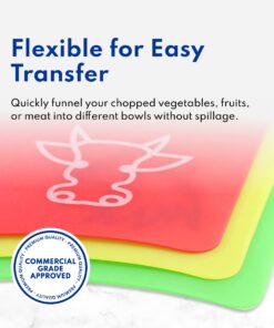 New Star Foodservice 28690 Flexible Cutting Board, 9.5-Inch by 14-Inch, Assorted Colors, Set of 3 16 71D1XValgRL