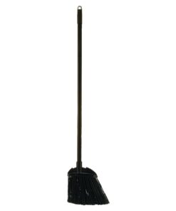 Rubbermaid Commercial 6374 7-1/2" Length x 2" Width x 35" Height, Black Color, Polypropylene Lobby Broom with Vinyl Coated Metal Handle 13 71D1sY2ldmL