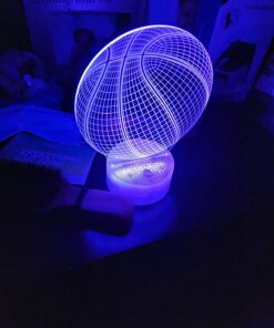 3D Illusion Basketball Night Lamp 16 Color change Touch White Crack Base Remote Control Birthday Present Boys Girls Party Kids Home Decor Desk basketball lover teenager christmas gifts xmas gift 19 71D21OgkSOL