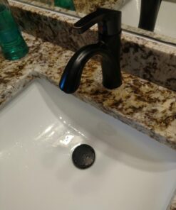 KES Bathroom Faucet Vessel Vanity Sink Pop Up Drain Stopper with Overflow Oil Rubbed Bronze, All Metal Rustproof Brass and 304 Stainless Steel, S2008A-ORB With Overflow, 1 Pack 46 71D2TDMFHbL