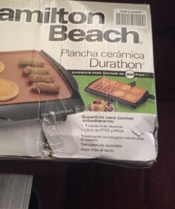 Hamilton Beach 38518R Durathon Ceramic Griddle, 200 sq. in, Black 34 71D3o zc9mL