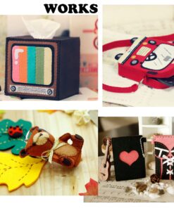 88pcs 4 x 4 inches (10 x 10cm) Assorted Color Mini Felt Fabric Sheets Patchwork Sewing DIY Craft 1mm Thick Felt only 88pcs 18 71D4Pmkve5L