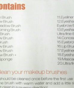 EmaxDesign 20 Pieces Makeup Brush Set Professional Face Eye Shadow Eyeliner Foundation Blush Lip Makeup Brushes Powder Liquid Cream Cosmetics Blending Brush Tool 49 71D5NwYs98L