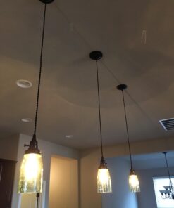 Quart Open Bottom Mason Jar Pendant Lamp - Rustic Brown 23 71D5cmkqKQL