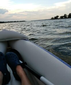 Sea Eagle SE370 Inflatable Sports Kayak -1-3 Person-Portable Stowable & Lightweight-with Seat(s), Paddle(s), Pump and Bag SE370 Sports Kayak Deluxe 28 71D5mcNuoFL