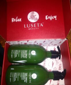 Luseta Tea Tree Shampoo and Conditioner Set with Argan Oil for Oily Hair Clarifying, Fighting Dandruff Sulfate Paraben Free for Men and Women 2x16.9oz 16.9 Fl Oz (Pack of 2) 51 71D6sW7yDOL