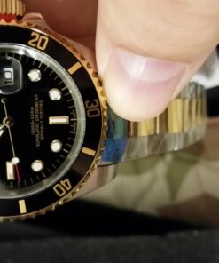 FANMIS Mens Luxury Watches Rotatable Bezel Sapphire Glass Luminous Quartz Silver Gold Two Tone Stainless Steel Watch Gold Black 35 71D747UBAIL