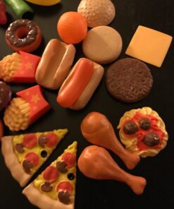 KidKraft 115-Piece Deluxe Tasty Treats Pretend Play Food Set, Plastic Grocery and Pantry Items, Gift for Ages 3+ 68 71D79m1MAsL