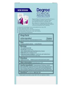 Degree Clinical Protection Antiperspirant Deodorant 72-Hour Sweat & Odor Protection 5-in-1 Antiperspirant for Women 1.7 oz 30 71D7N0Kfw9L