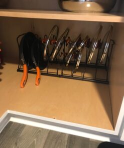 Deco Brothers Pan Organizer Rack for Kitchen Cabinet and Counter, Bronze 48 71D7bGW23FL