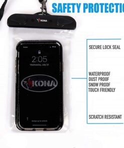 Kona Submariner Floating Waterproof Case - Universal Phone Pouch Compatible for iPhone 14 13 12 Pro Max XS Plus Samsung Galaxy S22 Cell Phones Up to 7.5", IPX8 Cellphone Dry Bag for Vacations - 2 Pack Floating 2 Pack 9 71D8ItMHh7L