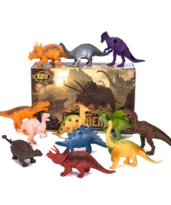 Kids Dinosaur Figures Toys, 7 Inch Jumbo Plastic Dinosaur Playset, STEM Educational Realistic Dinosaur Figurine for Boys Girls Toddlers Including T-Rex, Stegosaurus, Triceratops, Monoclonius, 12 Pack 25 71D8P5Wi iL