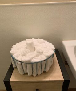 Amazon Basics Fast Drying Bath Towel, Extra Absorbent, Terry Cotton Washcloth, 12 x 12 Inch, White - Pack of 60 28 71D9hnGJCZL