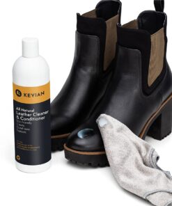 KevianClean Leather Cleaner & Conditioner - Auto Interior Detailing, Furniture, Upholstery, Sofa, Couch, Handbag, Purse, Shoe, Boot, Jacket, Car Seat Care, Protector and Restoration - 8 oz. 8 oz. 13 71DAlZQuuL