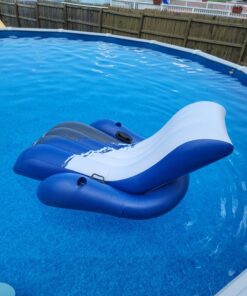 Intex Floating Recliner Inflatable Lounge, 71in X 53in, Multicolor 1 Pack 36 71DAzy5HDTL
