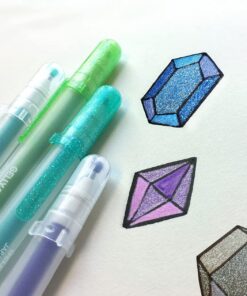 SAKURA Gelly Roll Stardust Glitter Gel Pens - Bold Point Ink Pen for Lettering, Drawing, Invitations, & Stationery - Assorted Colored Ink - Bold Line - 16 Pack 29 71DBHJJavIL 1