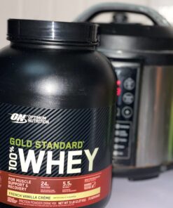 Optimum Nutrition Gold Standard 100% Whey Protein Powder, French Vanilla Creme, 5 Pound (Packaging May Vary) French Vanilla Crème 5 Pound (Pack of 1) 38 71DCFbvaW4L