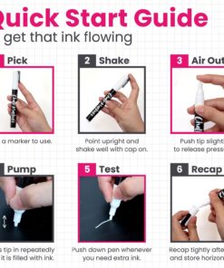 Chalkola 5 White Chalk Markers for Chalkboard Signs, Blackboard, Car Window, Bistro, Glass | 5 Variety Pack - Thin, Fine Tip, Bold & Jumbo Size Erasable Liquid Chalk Pens (1mm, 3mm, 6mm, 10mm, 15mm) 31 71DCweMviSL