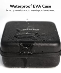 DEPSTECH Original Endoscope Case, Wireless Borescope Carrying Bag WiFi & USB Scope Cameras, Upgraded Large-Capacity Hardshell Case, Compatible with 4.3" Inspection Camera DS300, Black 27 71DDqlYfggL