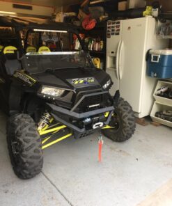 MotoAlliance UTV/ATV 4500lb Winch Kit - 1.8 HP 50 feet Black Synthetic Winch Rope for Off Road Trailer Towing - VIPER Midnight Waterproof Winch 4500 27 71DE9bY88uL