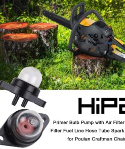 Hipa Primer Bulb Pump with Air Filter Fuel Filter Fuel Line Hose Tube Spark Plug Kit for Poulan Craftman Mcculloch MAC Chainsaw Parts 530037793 18 71DEYLumOL
