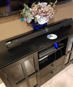 SIMPLIHOME Artisan SOLID WOOD 53 Inch Wide Transitional TV Media Stand in Black for TVs up to 60 Inches, For the Living Room and Entertainment Center Tall TV Media Stand 49 71DEbAal6L