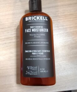 Brickell Men's Daily Essential Face Moisturizer for Men, Natural and Organic Fast-Absorbing Face Lotion with Hyaluronic Acid, Green Tea, and Jojoba, 4 Ounce, Scented 4 Fl Oz (Pack of 1) 36 71DEfM0AQBL