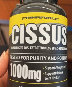PrimaForce Cissus Quadrangularis Extract, - 120 Capsules, 1000mg per serving - Gluten Free, Non-GMO 120 Count (Pack of 1) 12 71DFB8vIsWL