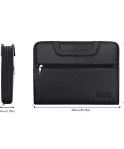 ENGPOW Expanding File Folder with Portable-Handle Document Organizer Briefcase Business Filing Bag A4 and Letter Size 13 Pockets Labels Zipper Closure Fireproof Non-Itchy Silicone Coated 18 71DFCHgI5AL