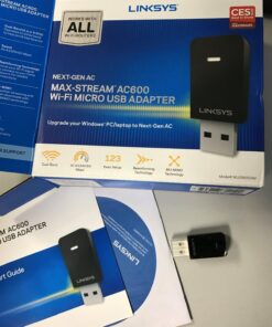 Linksys USB Wireless Network Adapter, Dual-Band wireless Adapter for PC, 600Mbps (AC600) Speed - WUSB6100M 22 71DFLETxhZL