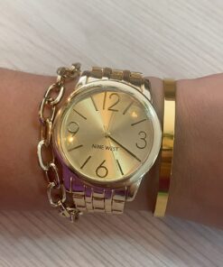 Nine West Women's Bracelet Watch Gold 32 71DFYIUuG3L