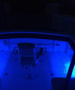 Partsam 4Pcs 3" Inch Round Chrome Marine Boat Lights Blue LED Transom Mount Stern Anchor Navigation Lights IP67 Waterproof, Boat LED Stern Lights, Night Fishing Lights,Deck Lights, 12V, Surface Mount 33 71DFYgaGCSL