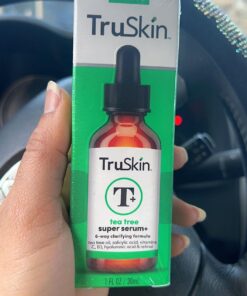 TruSkin Tea Tree Clear Skin Super Serum, Formulated with Tea Tree Oil, Vitamin C, Salicylic Acid, Niacinamide & Retinol, 1fl oz 1 Fl Oz (Pack of 1) 41 71DG7WLvVyL 3