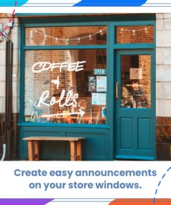 Chalkola 5 White Chalk Markers for Chalkboard Signs, Blackboard, Car Window, Bistro, Glass | 5 Variety Pack - Thin, Fine Tip, Bold & Jumbo Size Erasable Liquid Chalk Pens (1mm, 3mm, 6mm, 10mm, 15mm) 27 71DGBwBo6GL