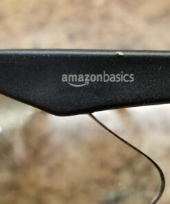 Amazon Basics Anti-Scratch Safety Glasses, UV-Resistant, Indoor/Outdoor Clear Mirror Lens, 3-Count Black & Clear 29 71DGfrCgW4L