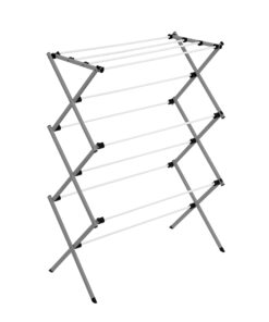 Honey-Can-Do Deluxe Metal Collapsible Clothes Drying Rack, 50 lbs, 29" x 14.2" x 42.1", White & Grey White and Grey 31 71DH8ZpZBPL 2