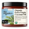 Sky Organics Organic Extra Virgin Coconut Oil for Hair & Skin, 100% Pure & Cold-Pressed USDA Certified Organic to Moisturize, Soften & Nourish, 16.9 fl. Oz 16.9 Fl Oz (Pack of 1) 61 71DHQ25WH2L