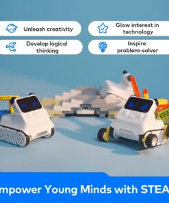 Makeblock Codey Rocky Robot Toy, Programmable and Interactive Emo Robot for Kids 6+, STEM Learning Educational Toys Support Scratch Python Programming, Rechargeable Smart Coding Robot Gift for Kids Modern 24 71DHaM03h1L