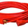 Coleman Cable Southwire 2308SW8803 Vinyl Outdoor Extension Cord In Orange With 3-Prong Plug (50 Feet, 16/3 gauge) 15 71DI3j1WxPL