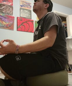 Yoga Meditation Buckwheat Bolster Pillow Cushion Triangle Green 16" x 16" 17 71DJ5y8KhSL