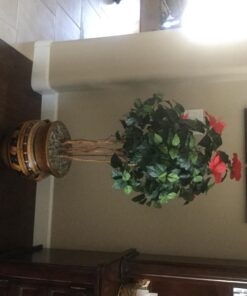 Nearly Natural 4’ Hibiscus Artificial Tree, 4ft, Green 34 71DKIgBwIbL