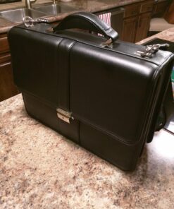 Samsonite Leather Flapover Briefcase One Size Black 25 71DKXTkPTCL