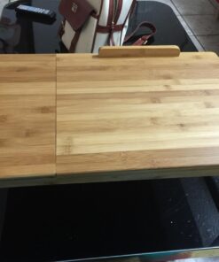 BIRDROCK HOME Bamboo Laptop Bed Tray with Multi-Position Adjustable Tilt Surface | Storage Drawer | Fits Laptops Up to 15" | Tablets Up to 9.6" | Natural | Work from Home | Computer Lap Tray 49 71DLD3DLTNL