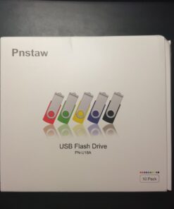 Flash Drive 16GB USB 2.0 10 Pack Swivel Blank Memory Stick Pnstaw Bulk Thumb Drive Pen Drives Jump Drive for Data Storage, File Sharing(10 Pack,Multi-Color) (16GB) 29 71DLNnX6 L