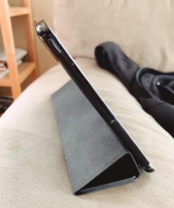 ESR for iPad 9.7 Inch Case, Trifold Smart Case Compatible with iPad 5th/6th Generation, Two-Way Stand, Slim and Lightweight, Auto Sleep and Wake, Ascend Series Case, Black 01black 45 71DLfgxOY2L