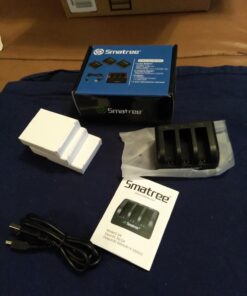 Smatree Battery (3 Pack) and 3-Channel Charger Compatible for Gopro Hero 4 (NOT for Hero 5) 38 71DN1EFQInL