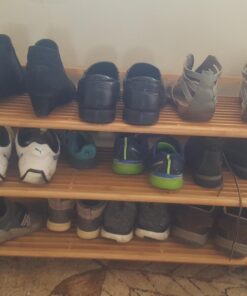 Oceanstar 3-Tier Bamboo Shoe Rack, Brown 12 71DNLJiYWgL